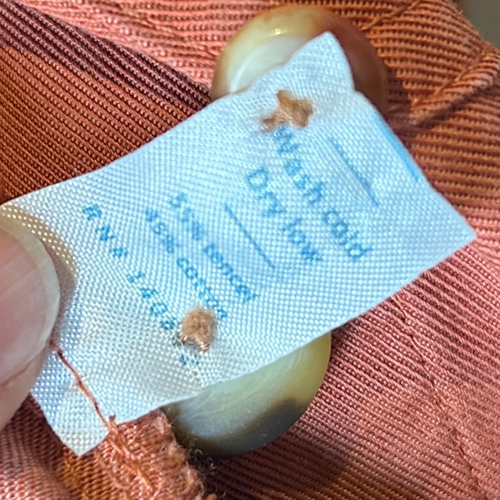 Marine Layer Baked Clay “Joni” Rust Jumpsuit - Button Front Drawstring Waist S - Picture 9 of 9